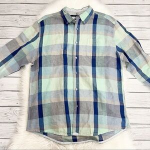 Tommy Hilfiger custom fit plaid button down Size XL